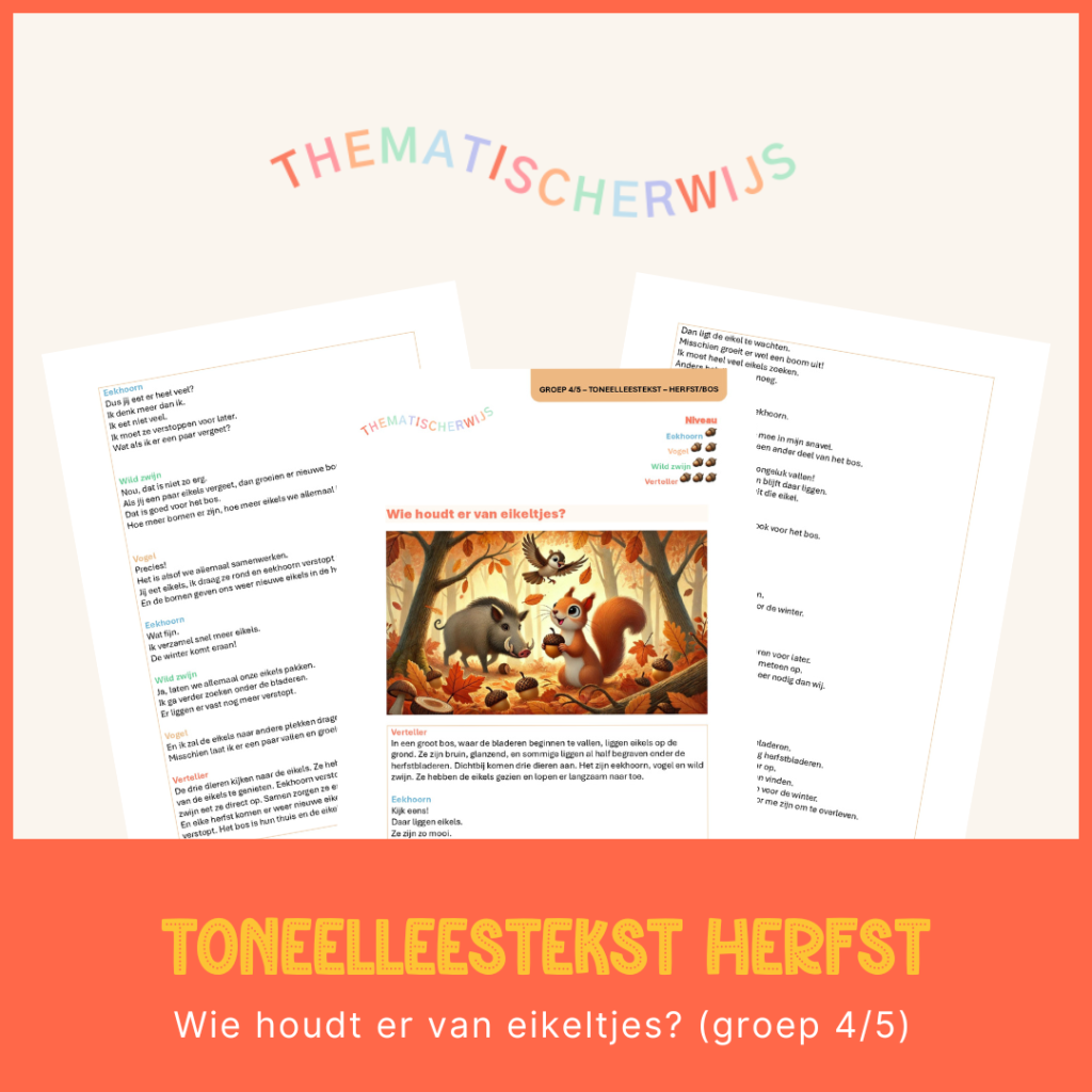 Toneelleestekst - Wie houdt er van eikeltjes?