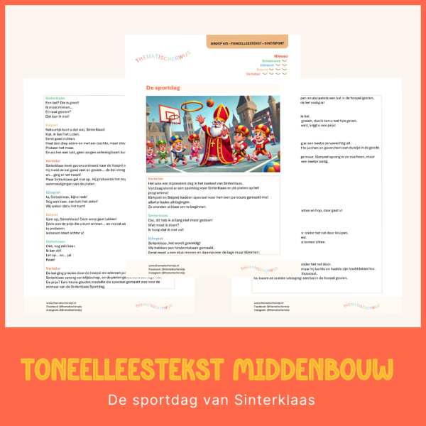Toneelleestekst – De sportdag van Sinterklaas (middenbouw)